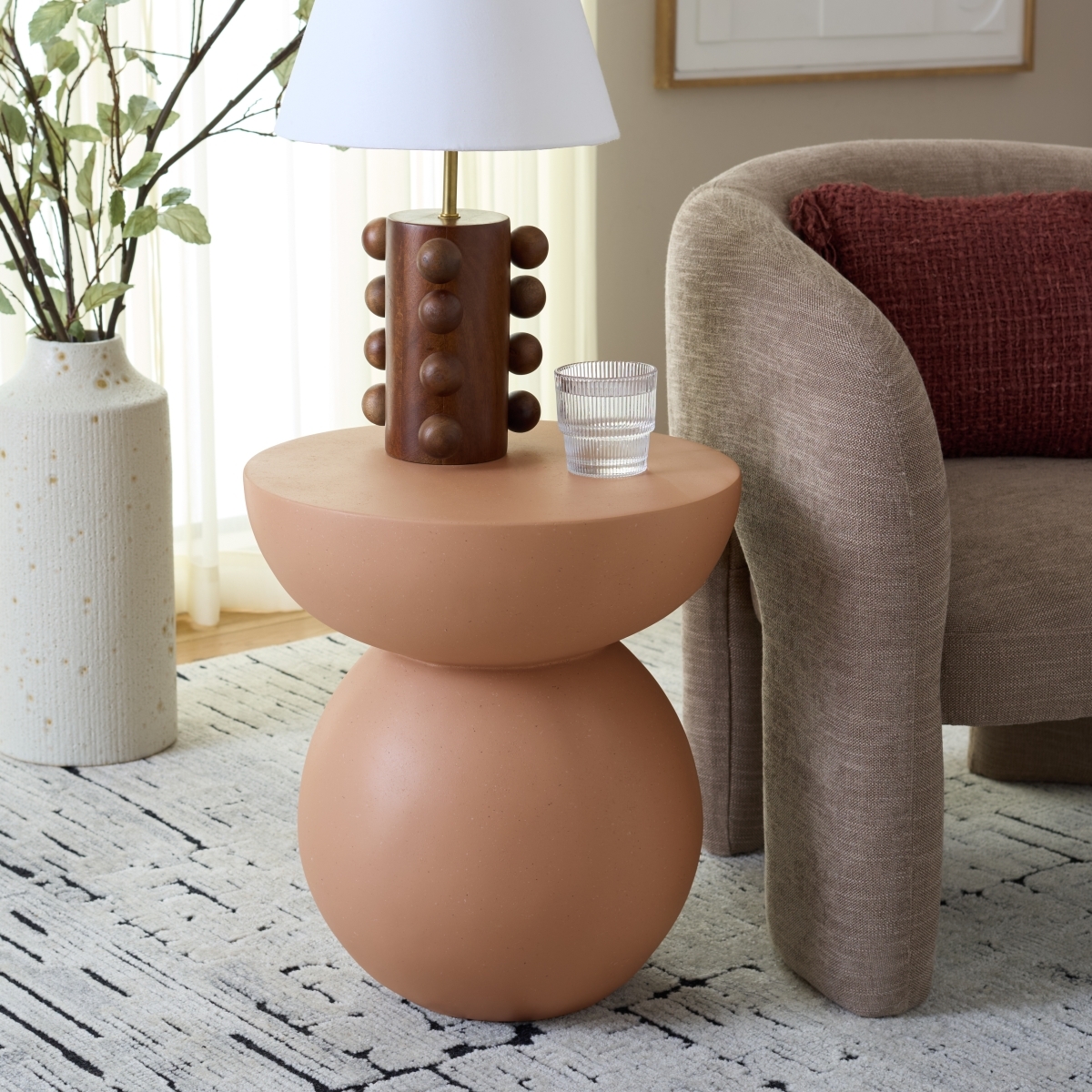 Ailani Accent Table - Terracotta - Safavieh - Image 1