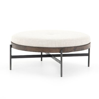 Madeline 39" Wide Round Standard Ottoman - Image 0