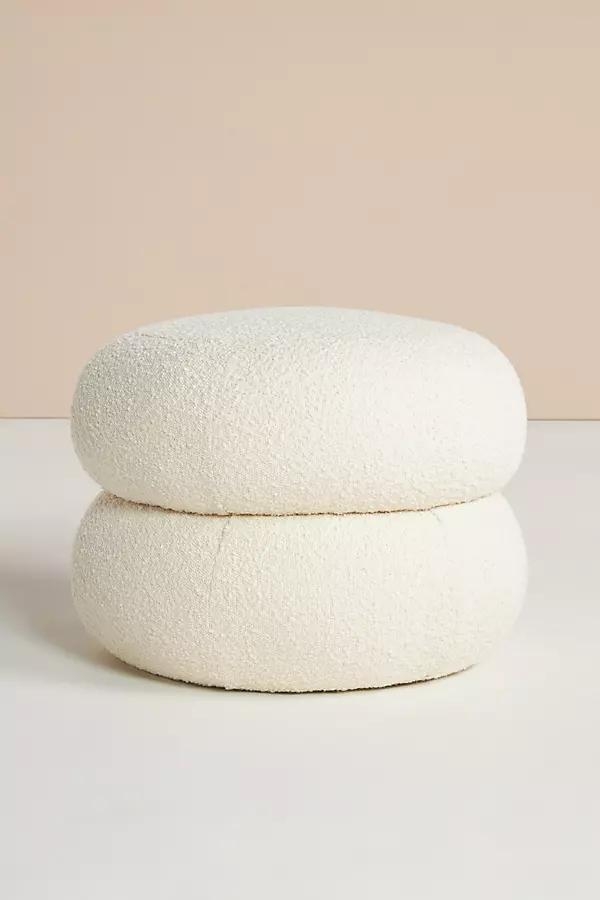Muntz Bouclé Ottoman - Image 0