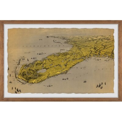 'Birds Eye View Of Florida And Part Of Georgia And Alabama II' Framed Print - Image 0