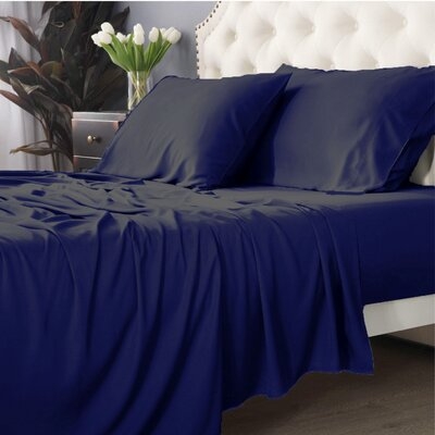Premium Rayon From Bamboo 4 Piece Luxury Bed Sheet Set - Image 0