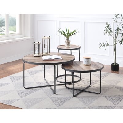 Cainsville 3 Piece Coffee Table Set - Round - Image 0