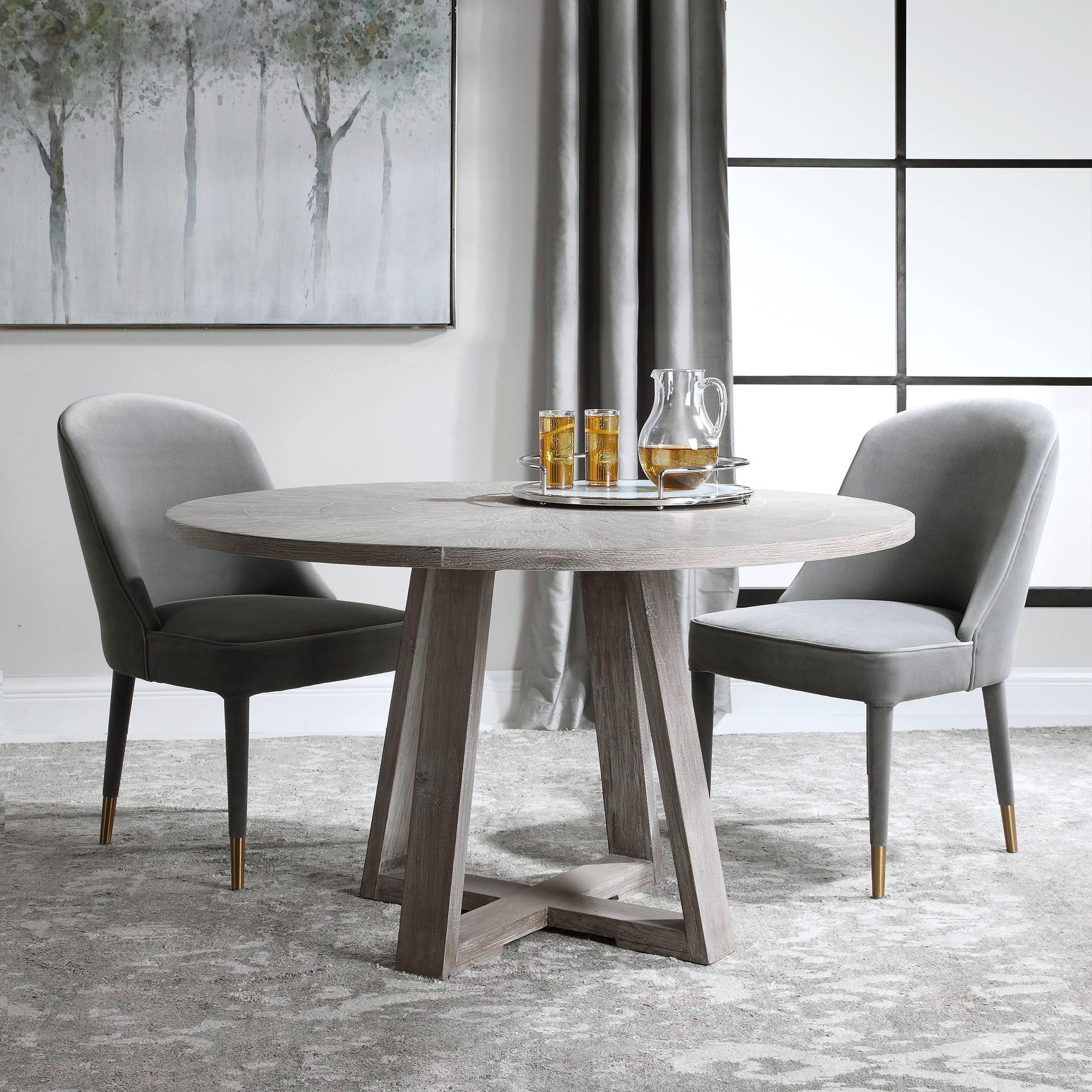 Gidran Gray Dining Table - Image 2