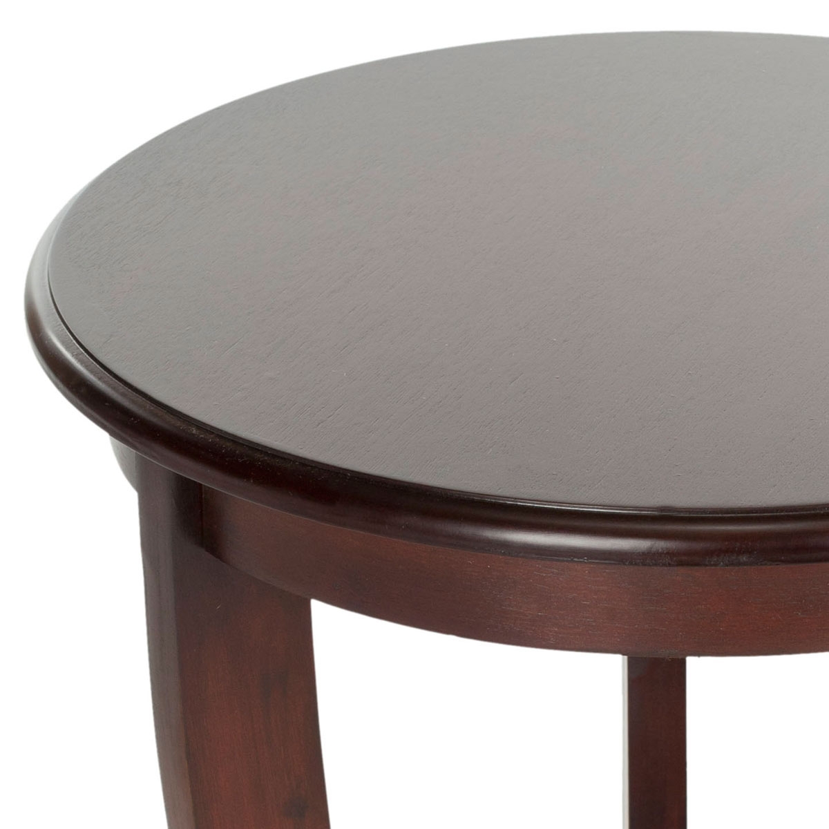 Mary Pedestal Side Table - Dark Cherry - Safavieh - Image 1