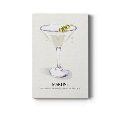 Martini - Wrapped Canvas Print - Image 0