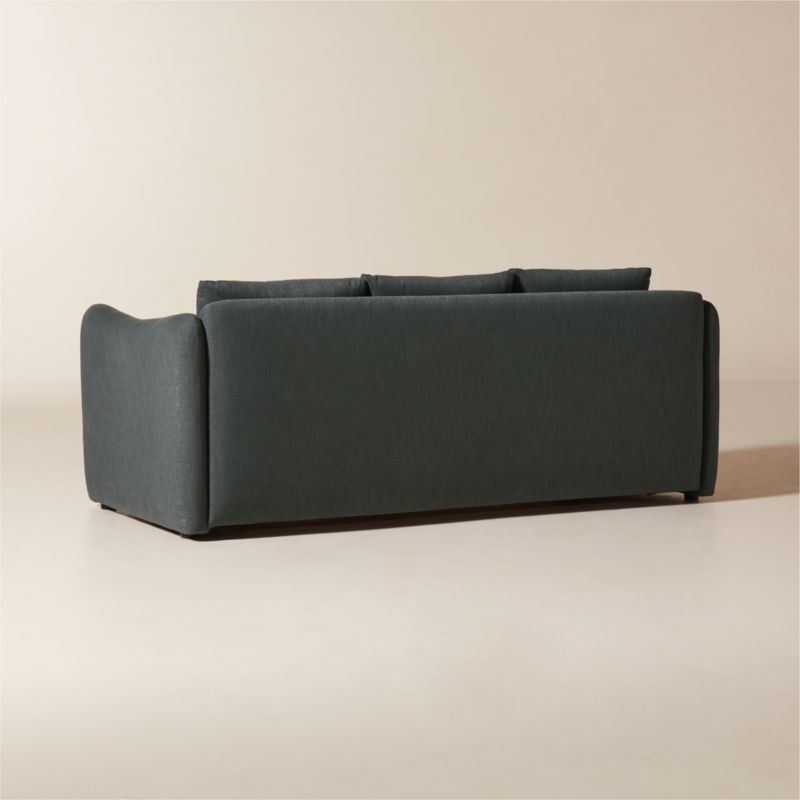 Tuffare 79.25" Charcoal Grey Performance Fabric Sleeper Sofa - Image 6