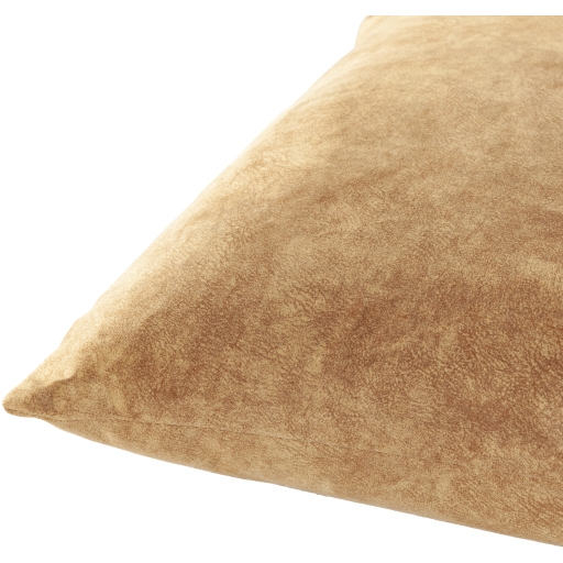 Collins Pillow, 20" x 20", Camel with poly insert - Image 1