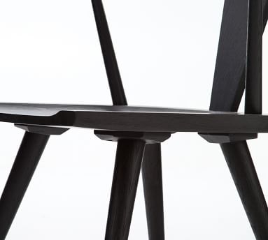 Westan Wood Dining Chair, Black - Image 1