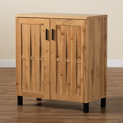 Ricard Modern And Contemporary Oak Brown Finished Wood 2-Door Storage Cabinet - Image 0