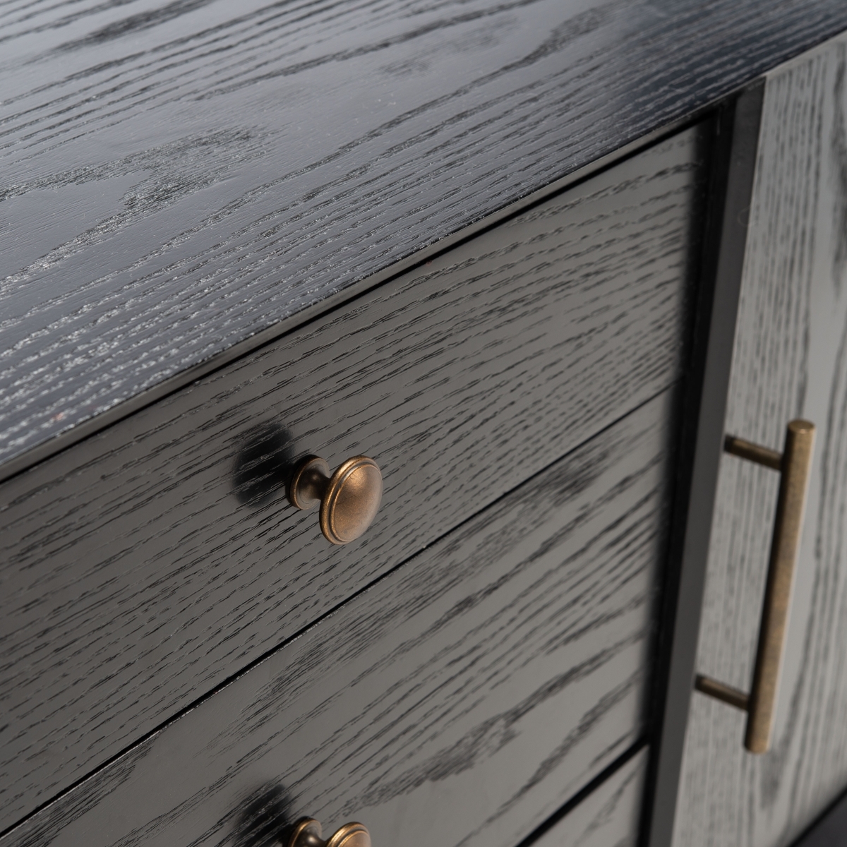 Elissa Mid-Century Small Media - Black - Image 6