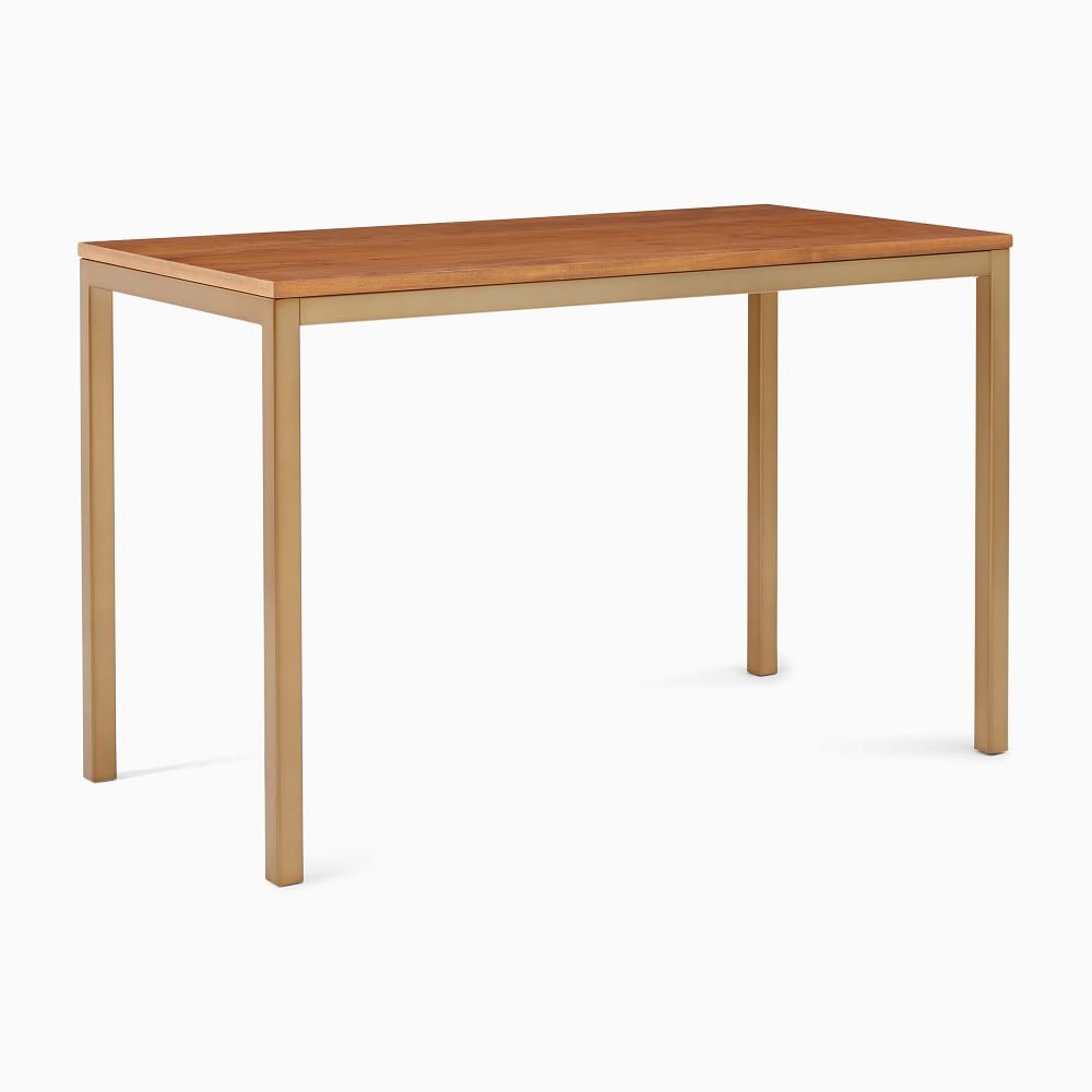 Frame Desk, Cool Walnut and Antique Brass - Image 0