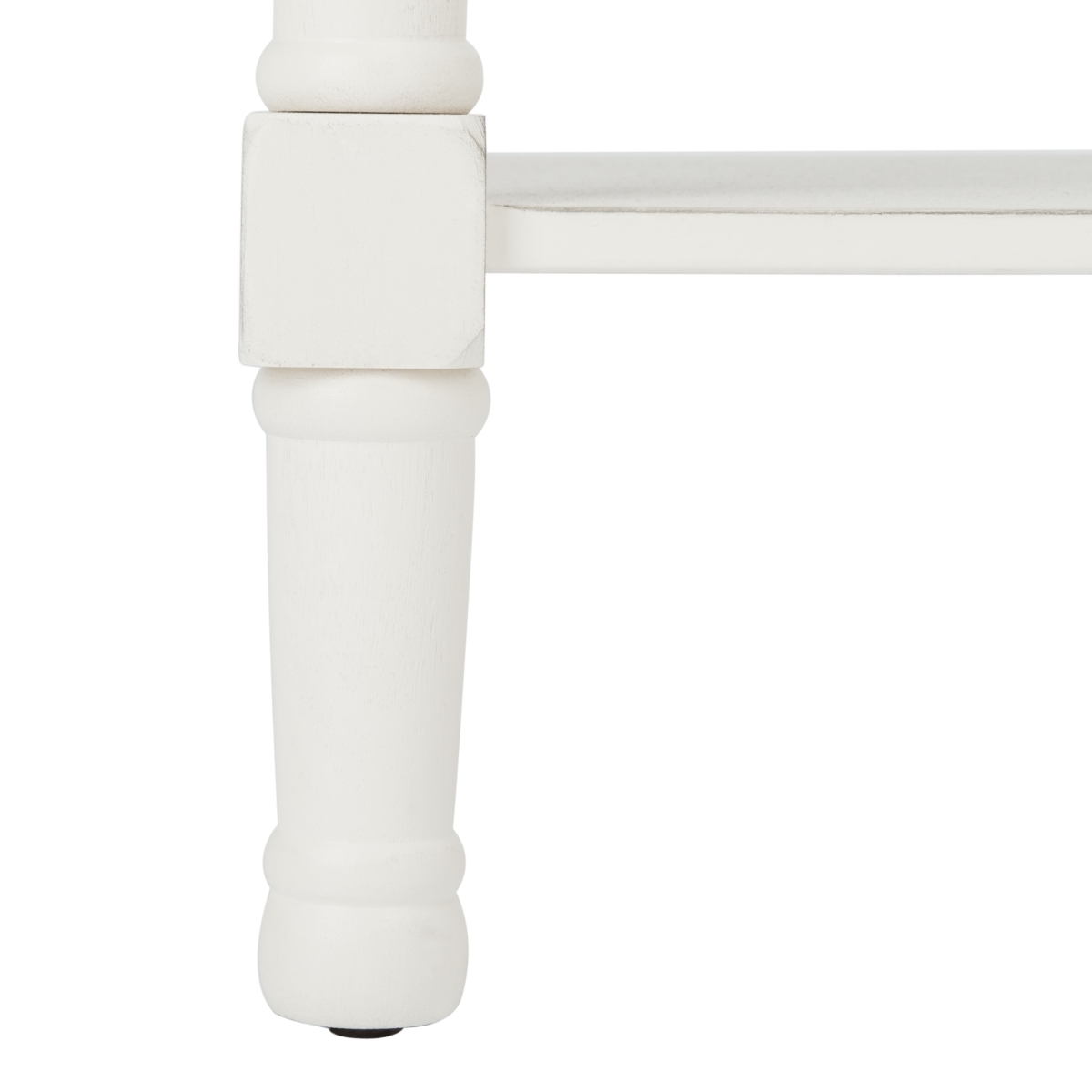 Halton 1 Drawer Accent Table - Distressed / White - Safavieh - Image 4