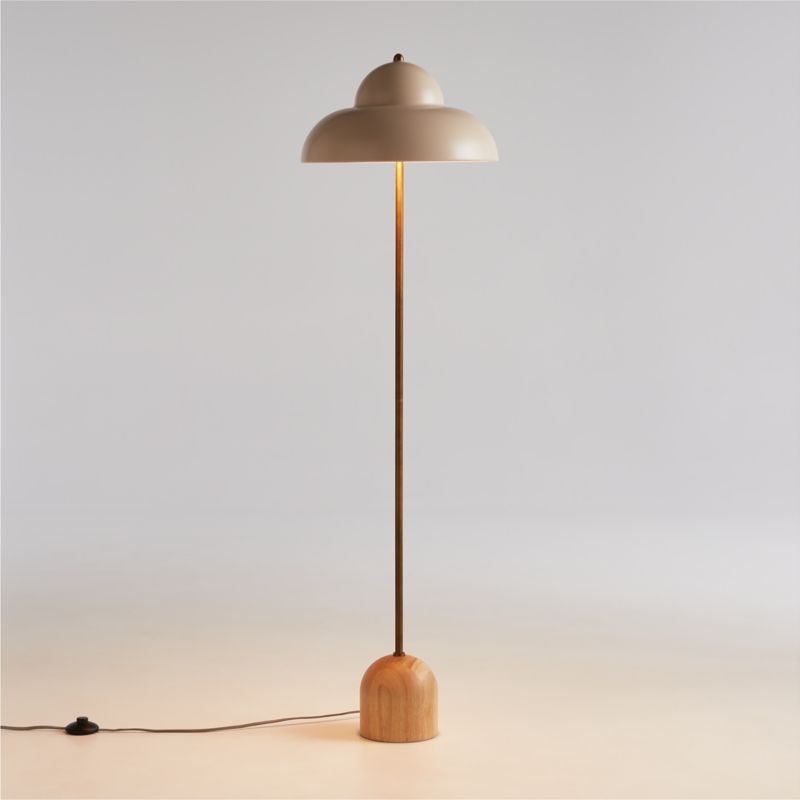 Eloise Wood & Metal Floor Lamp - Image 2