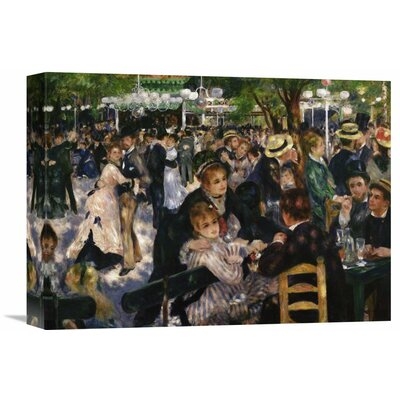 'Bal Du Moulin De La Galette' by Pierre-Auguste Renoir Painting Print on Wrapped Canvas - Image 0