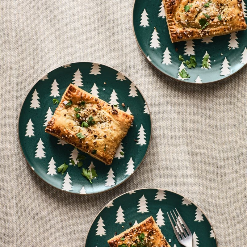 Green Trees Stoneware Salad Plate - Image 1