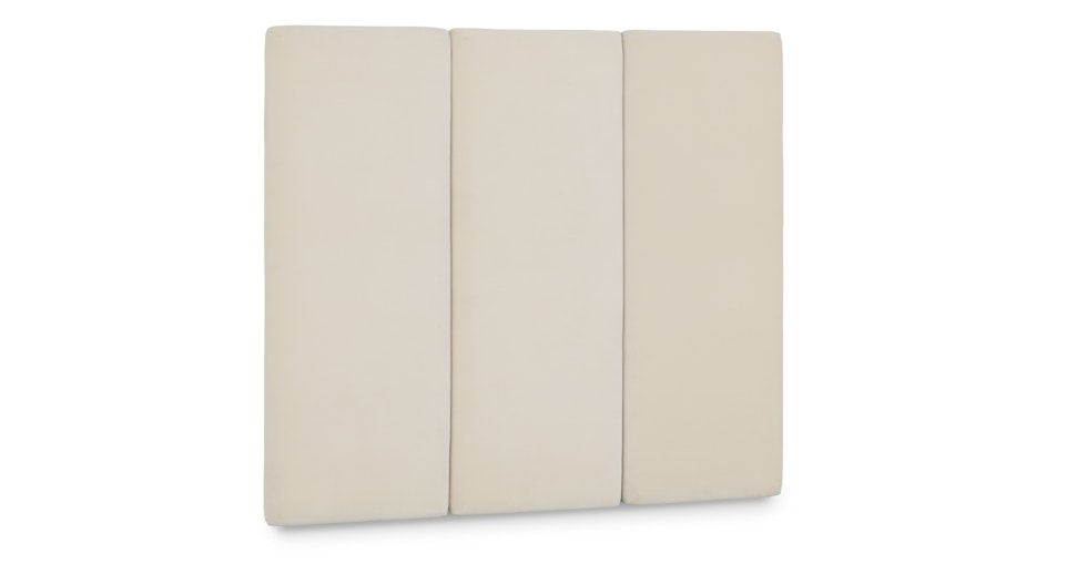 Noel Queen Tall Velvet Headboard - Plush Pacific Taupe - Image 0