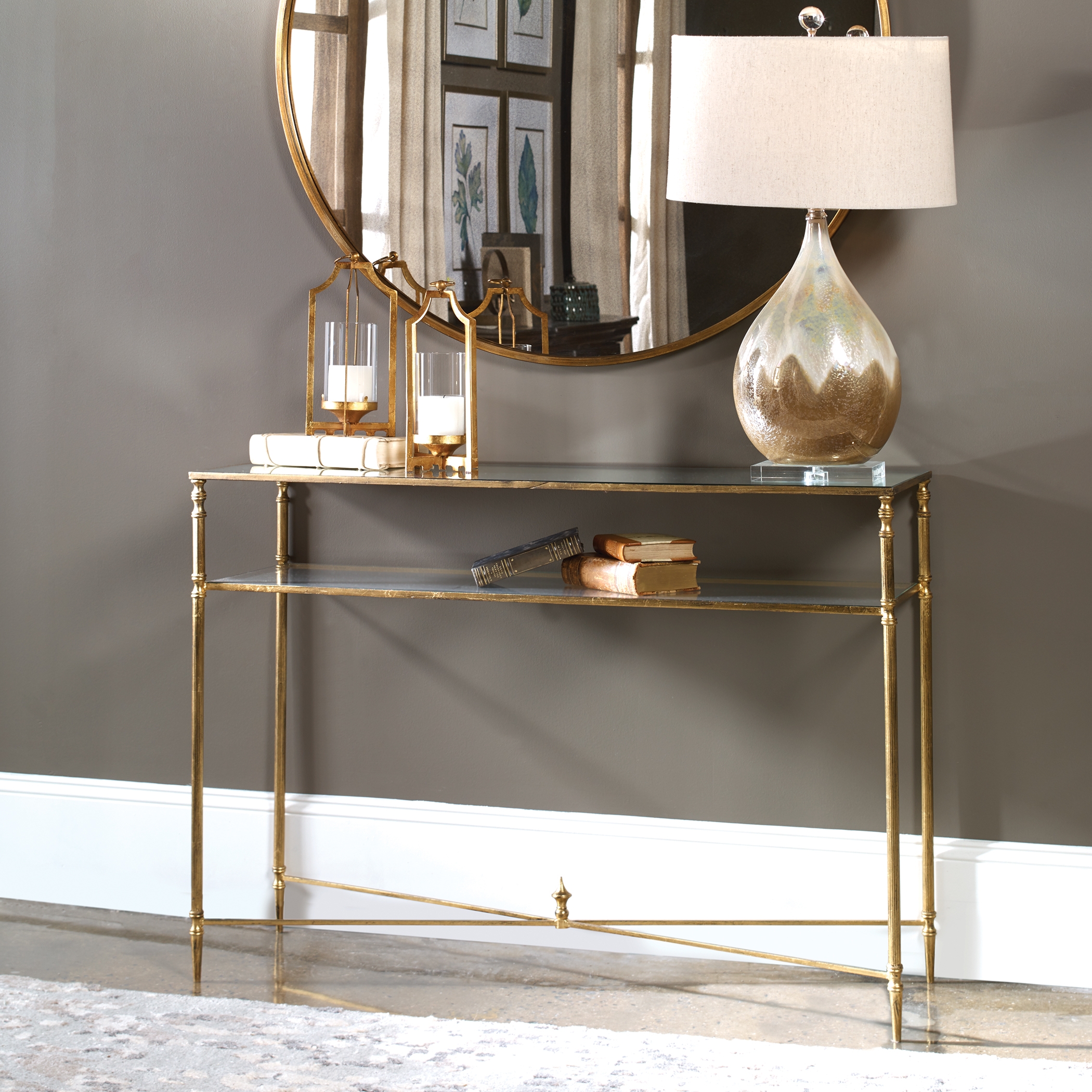Henzler Mirrored Glass Console Table - Image 4