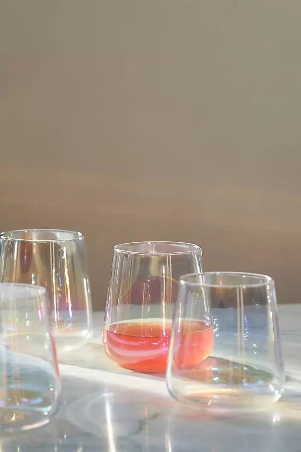 Morgan Stemless Wine Glasses, Set of 4 - Image 0