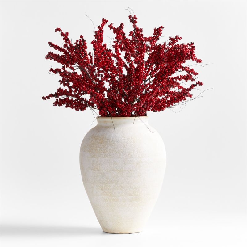 Faux Red Mini Berry Stem 48" - Image 1