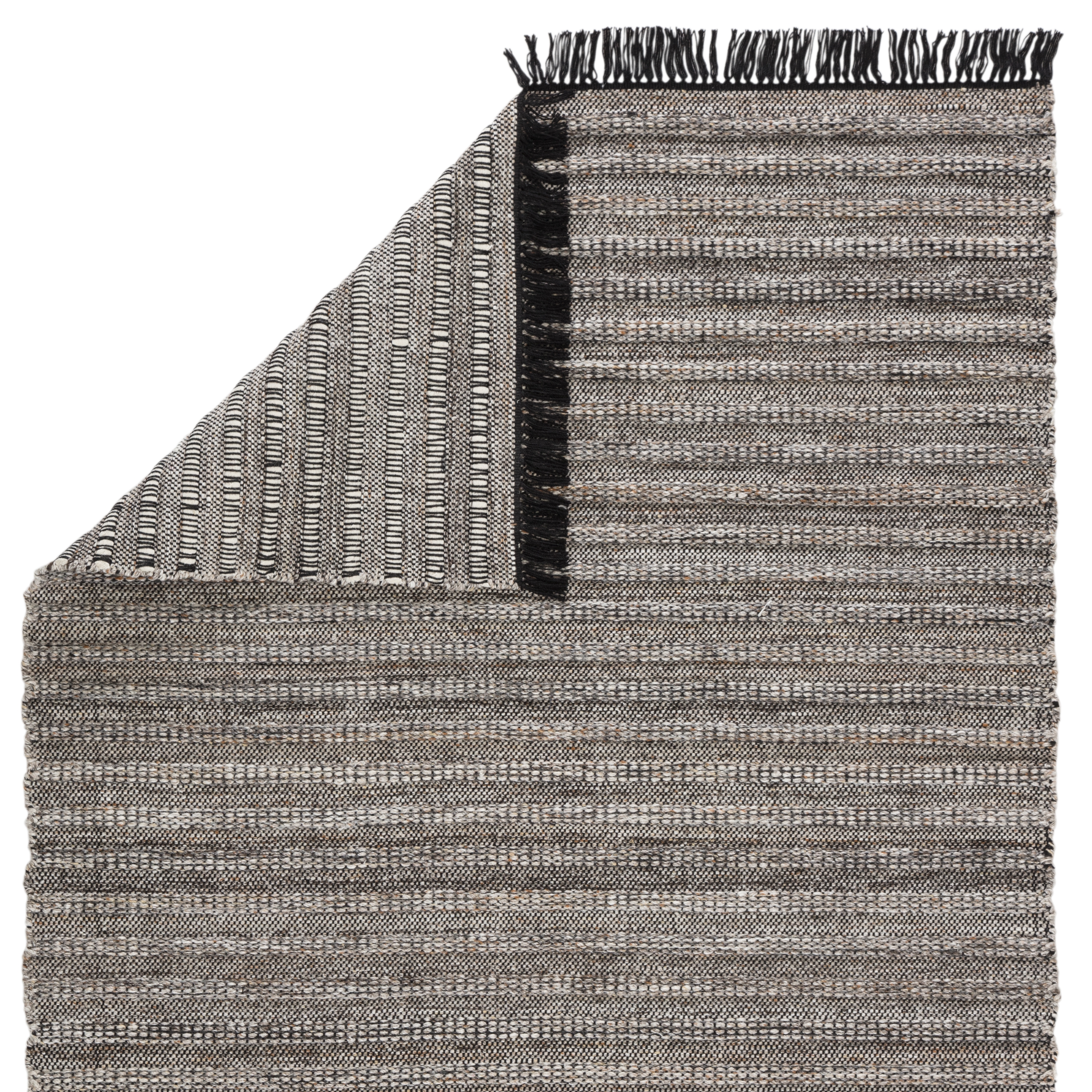 Torre Indoor/ Outdoor Solid Black/ Rust Area Rug  (4'X6') - Image 2