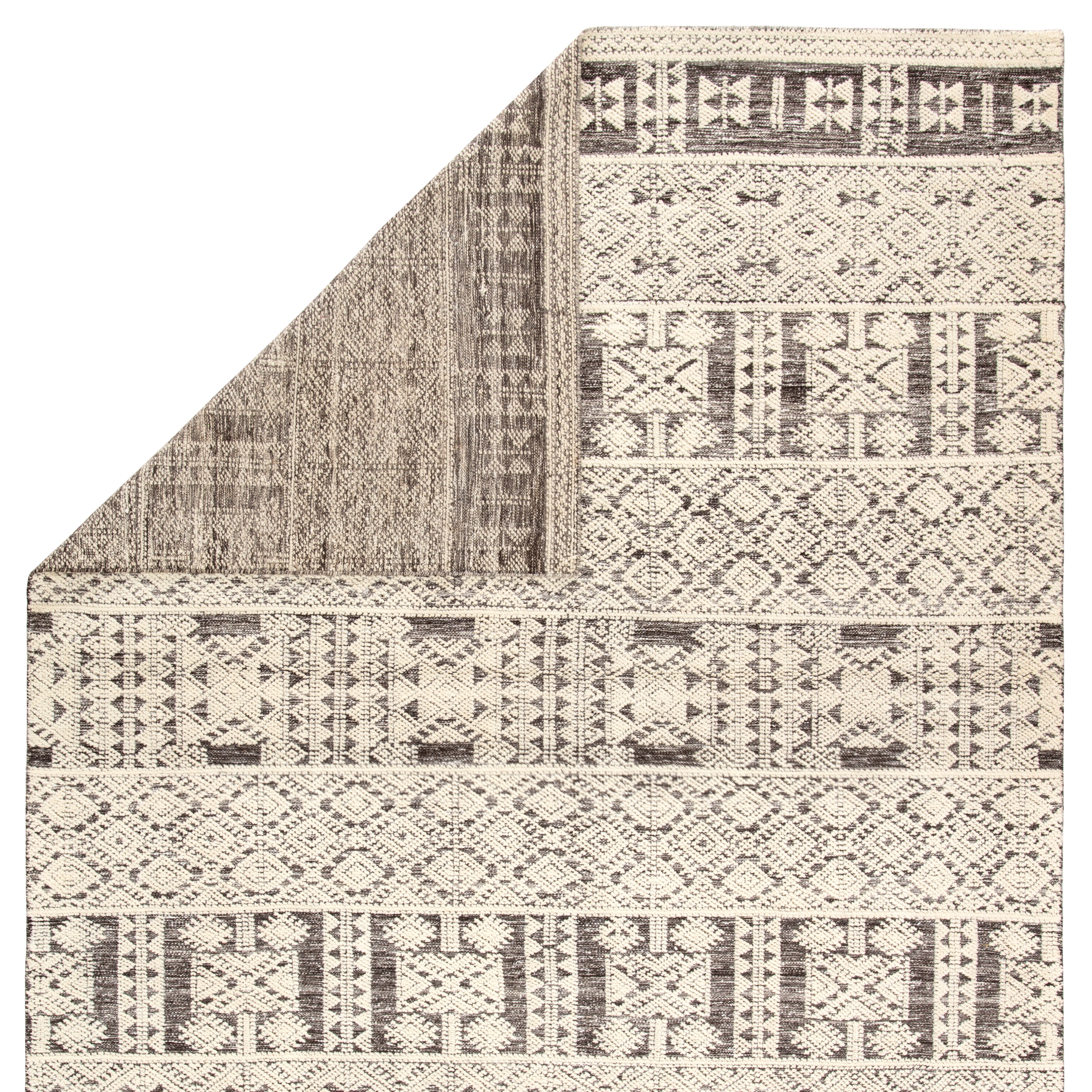 Origins Hand-Knotted Tribal Ivory/ Gray Area Rug (7'10"X10'10") - Image 2