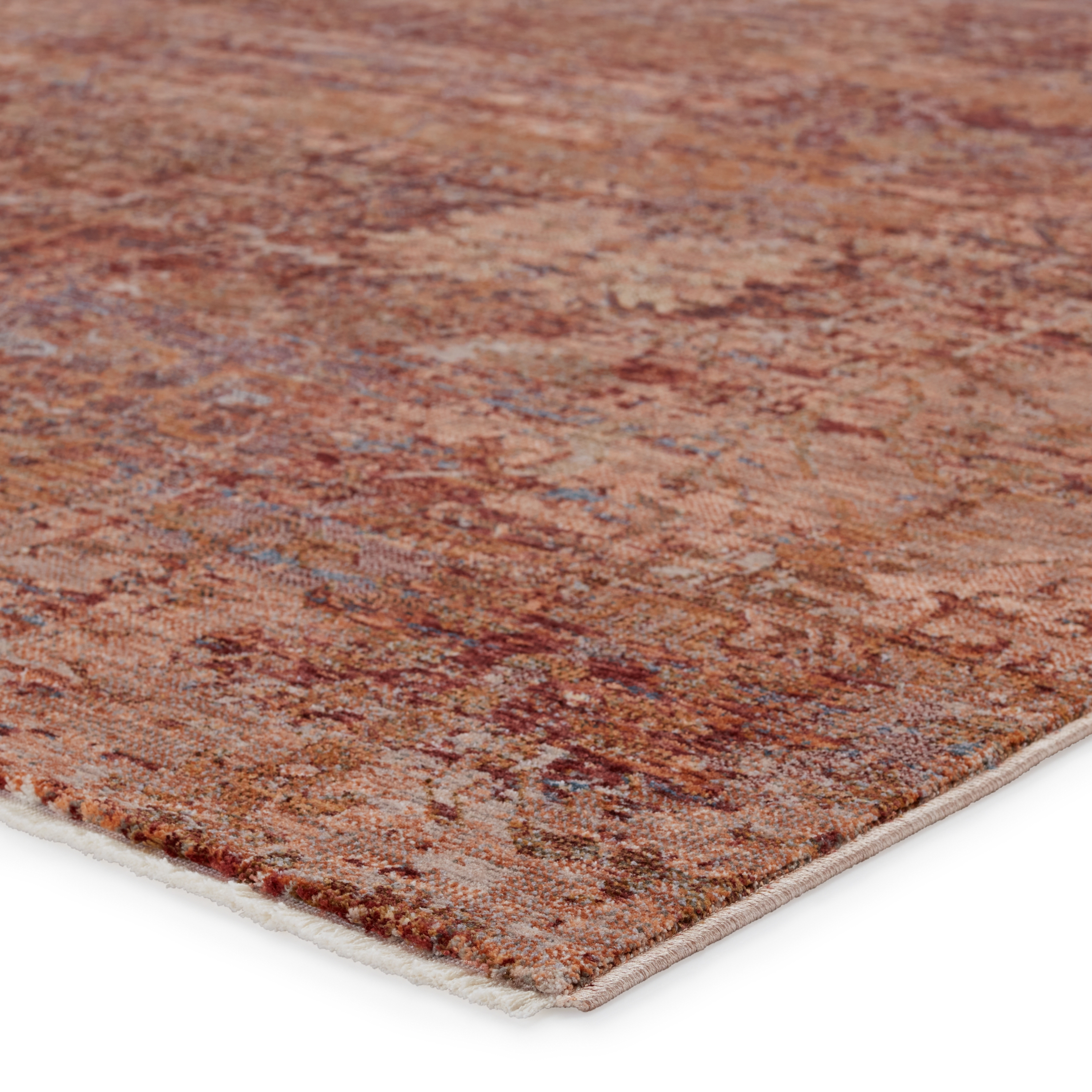 Ozella Floral Red/ Rust Area Rug (9'3"X13'3") - Image 1