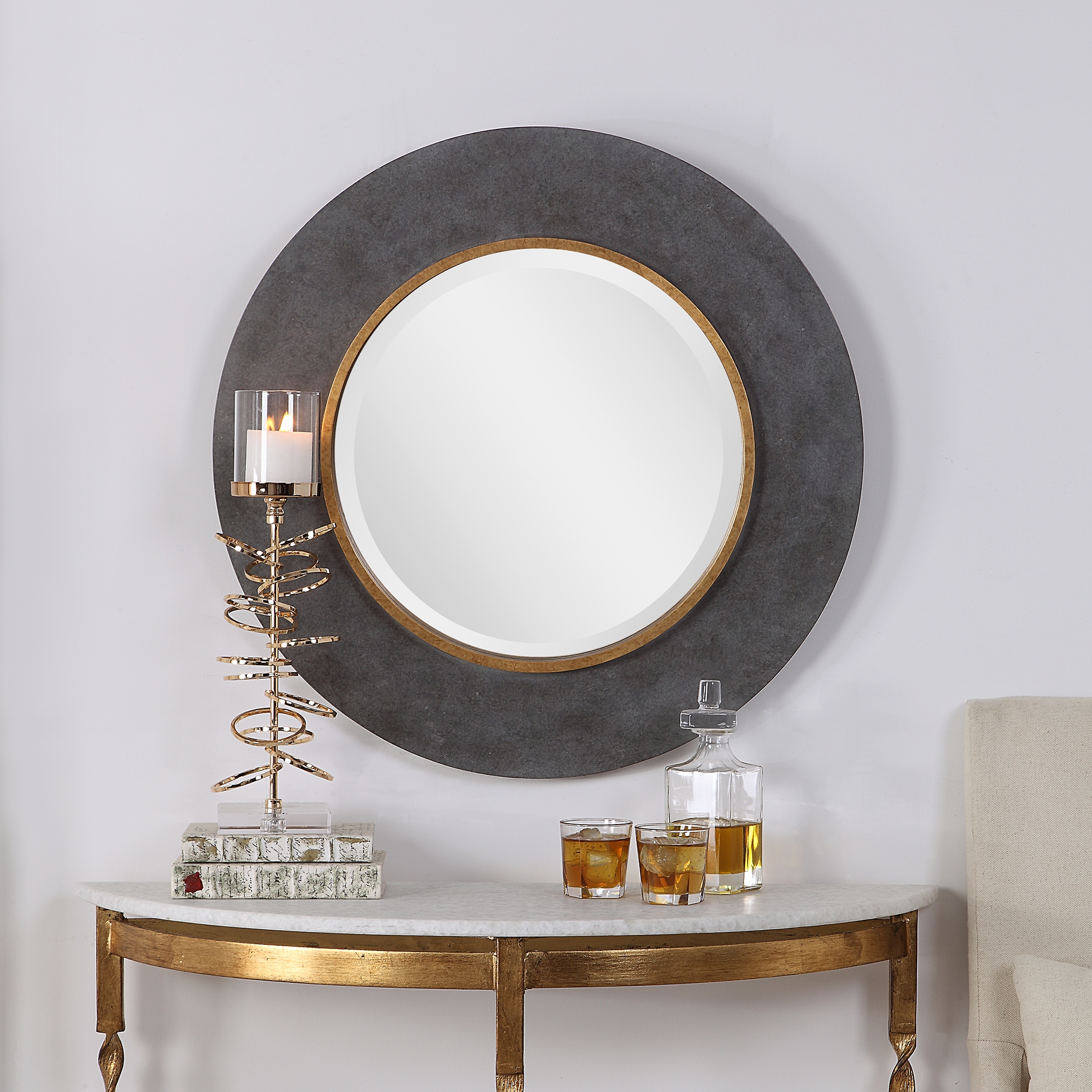 Saul Round Mirror - Image 1