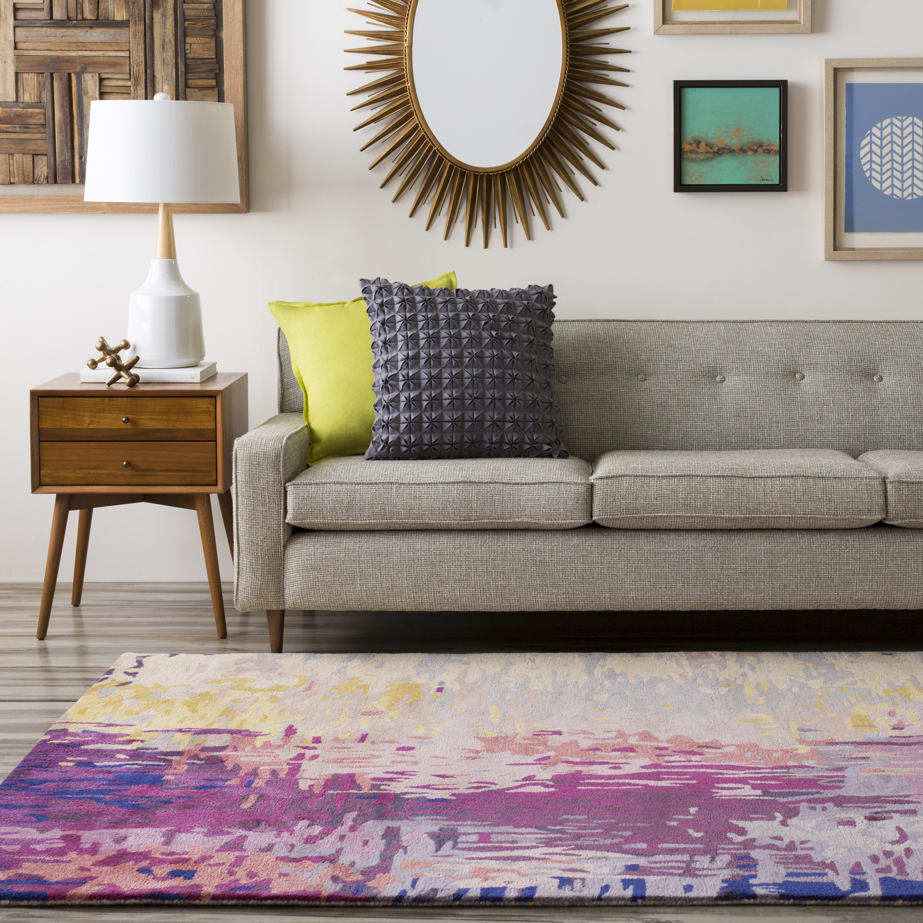 Banshee Purple Indoor 8' x 11' Handmade Rug - Image 1