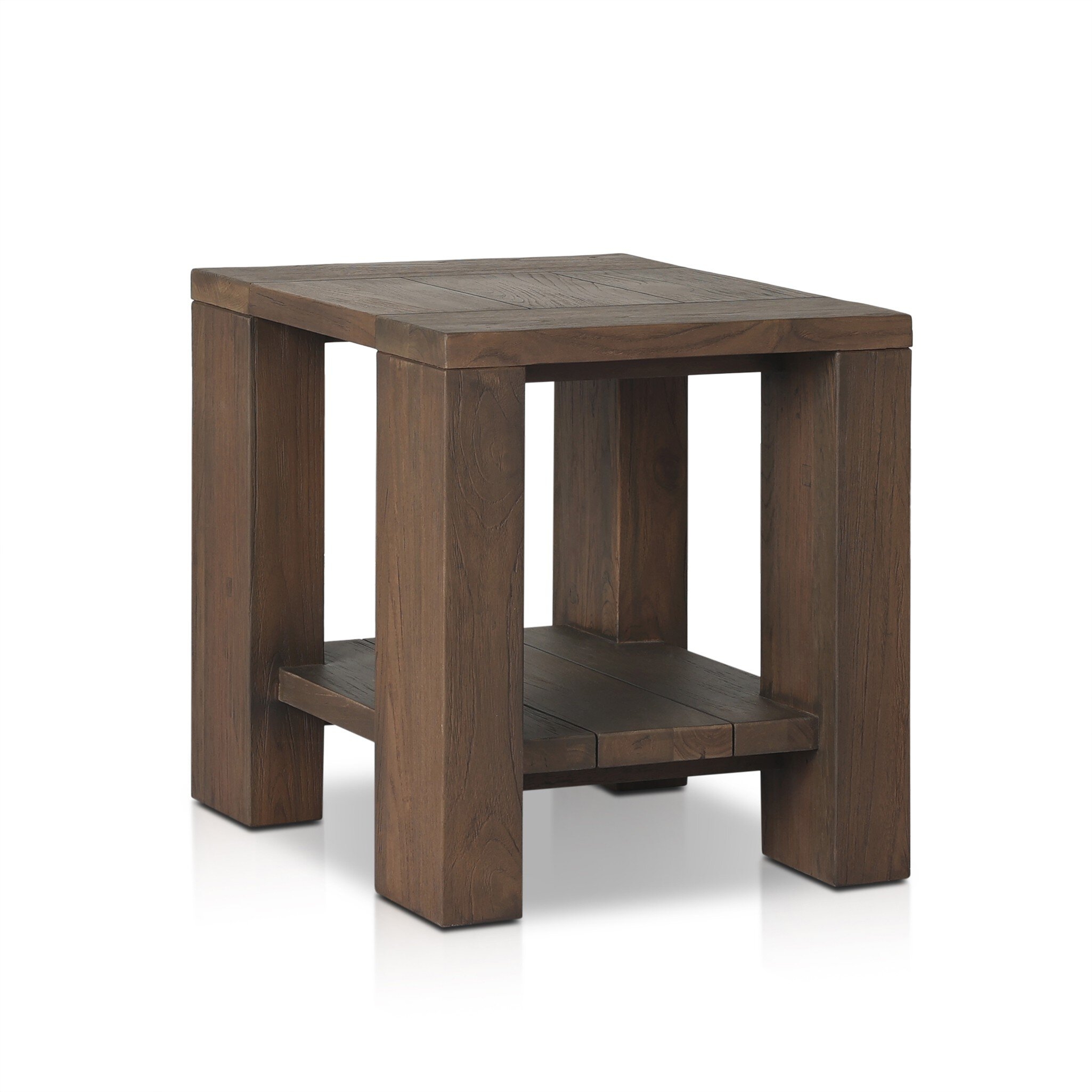 Roca Outdoor End Table - Stained Heritage Brown-FSC - Image 7
