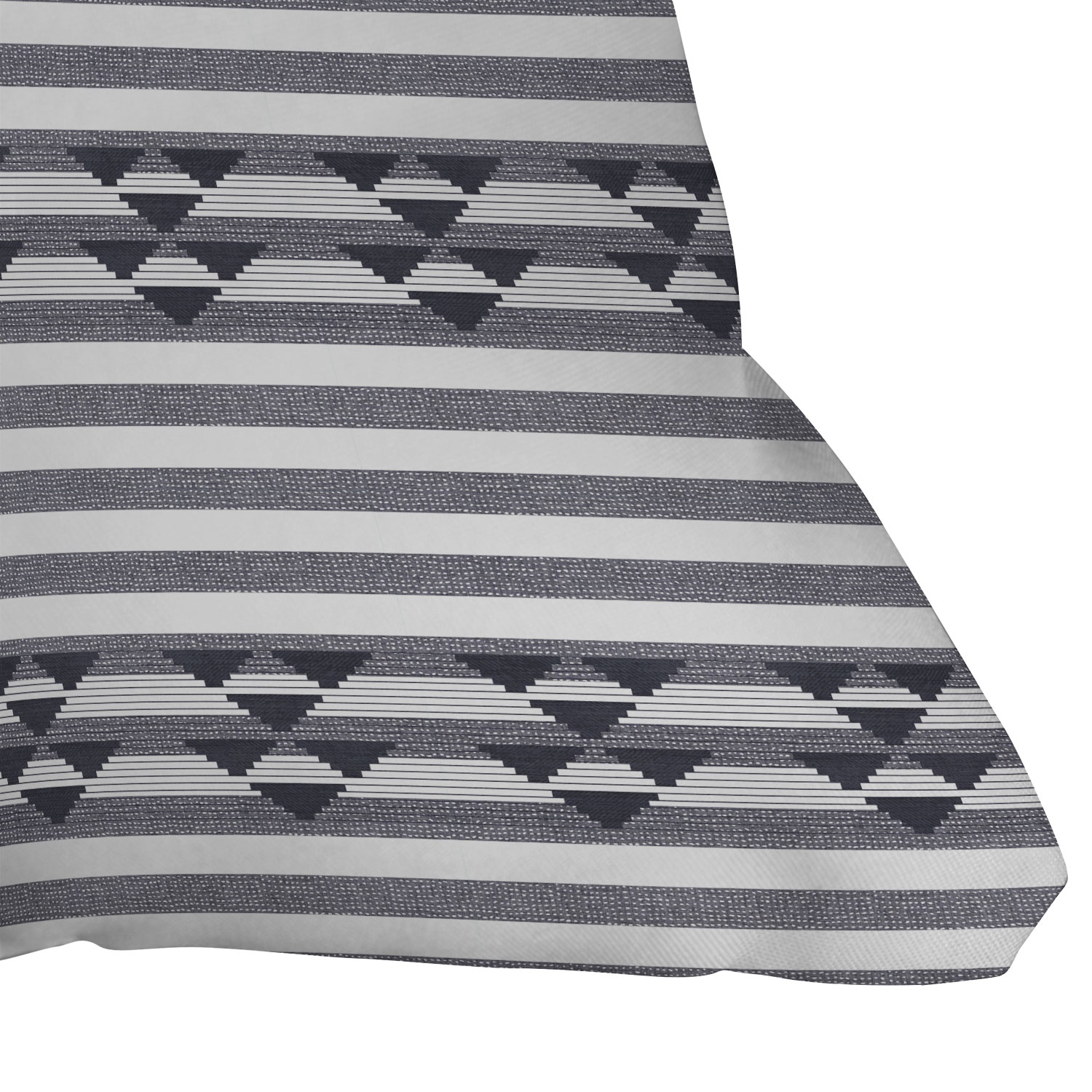 Linen Stripe by Holli Zollinger - Outdoor Throw Pillow 16" x 16" - Image 2