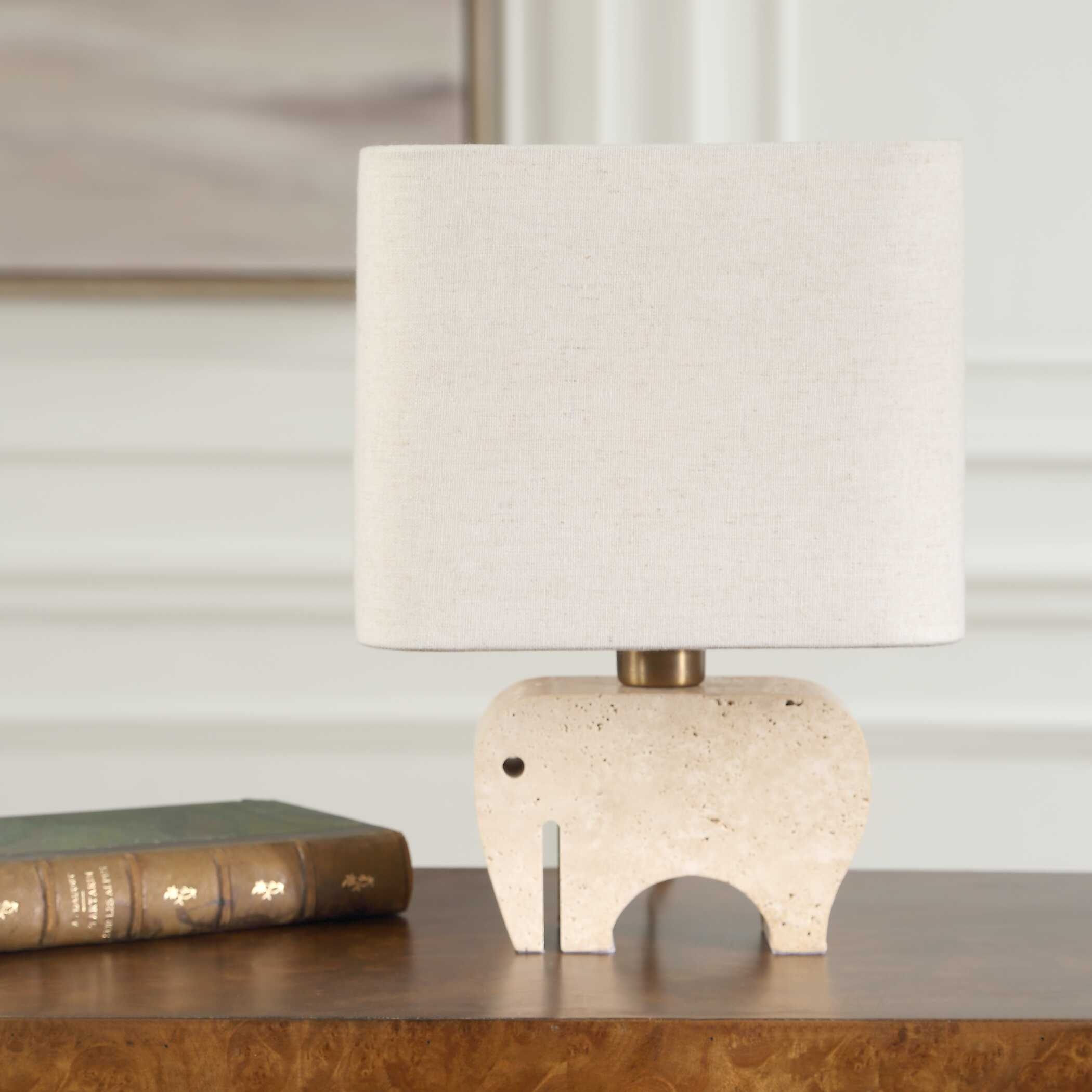 Tusk Travertine Accent Lamp - Image 2