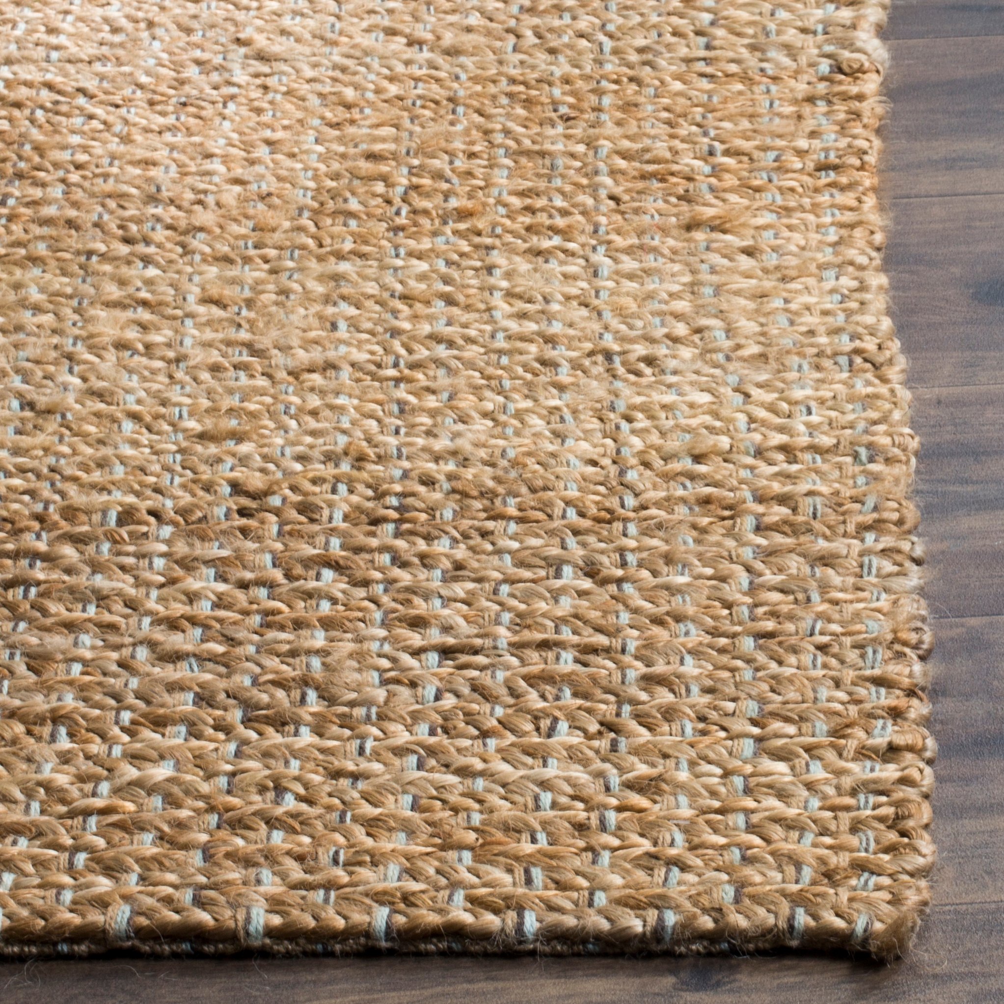 Arlo Home Hand Woven Area Rug, NF452A, Light Blue/Natural,  3' X 5' - Image 1
