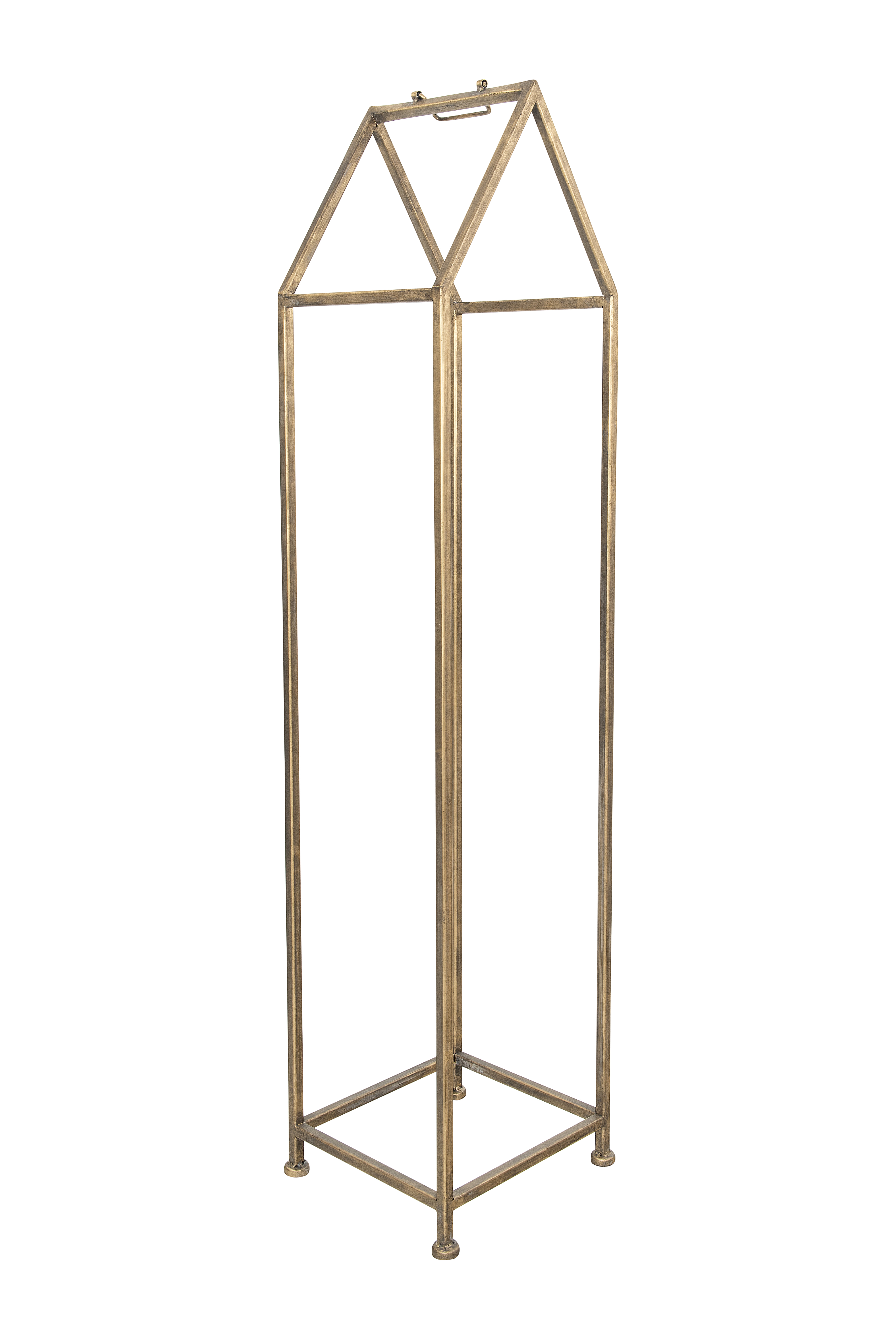 Metal House Shaped Fire Wood Holder with Handle