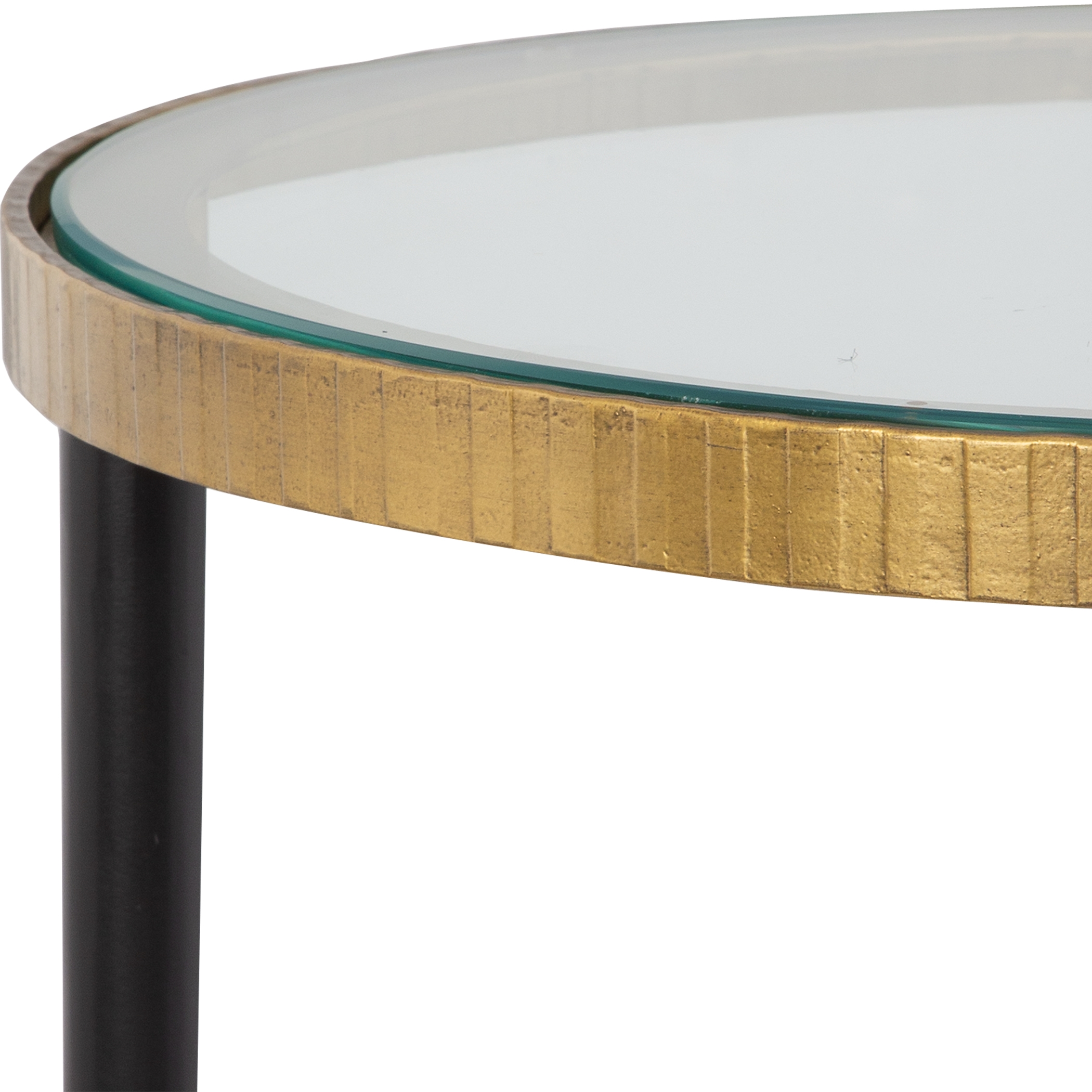 Stiletto Antique Gold Side Table - Image 3