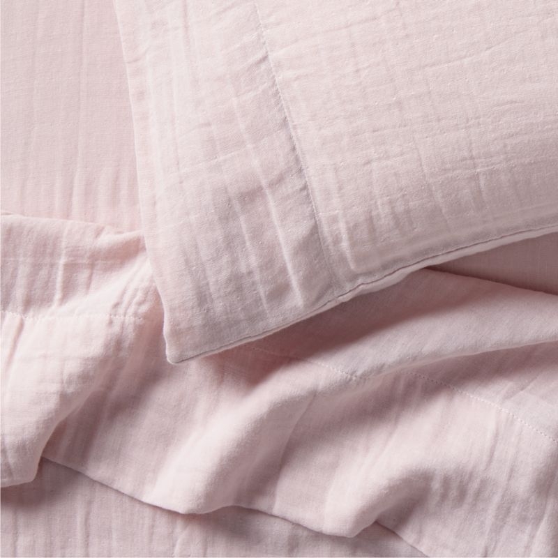 Supersoft Lilac Rose Organic Cotton Gauze Kids Pillowcase - Image 2