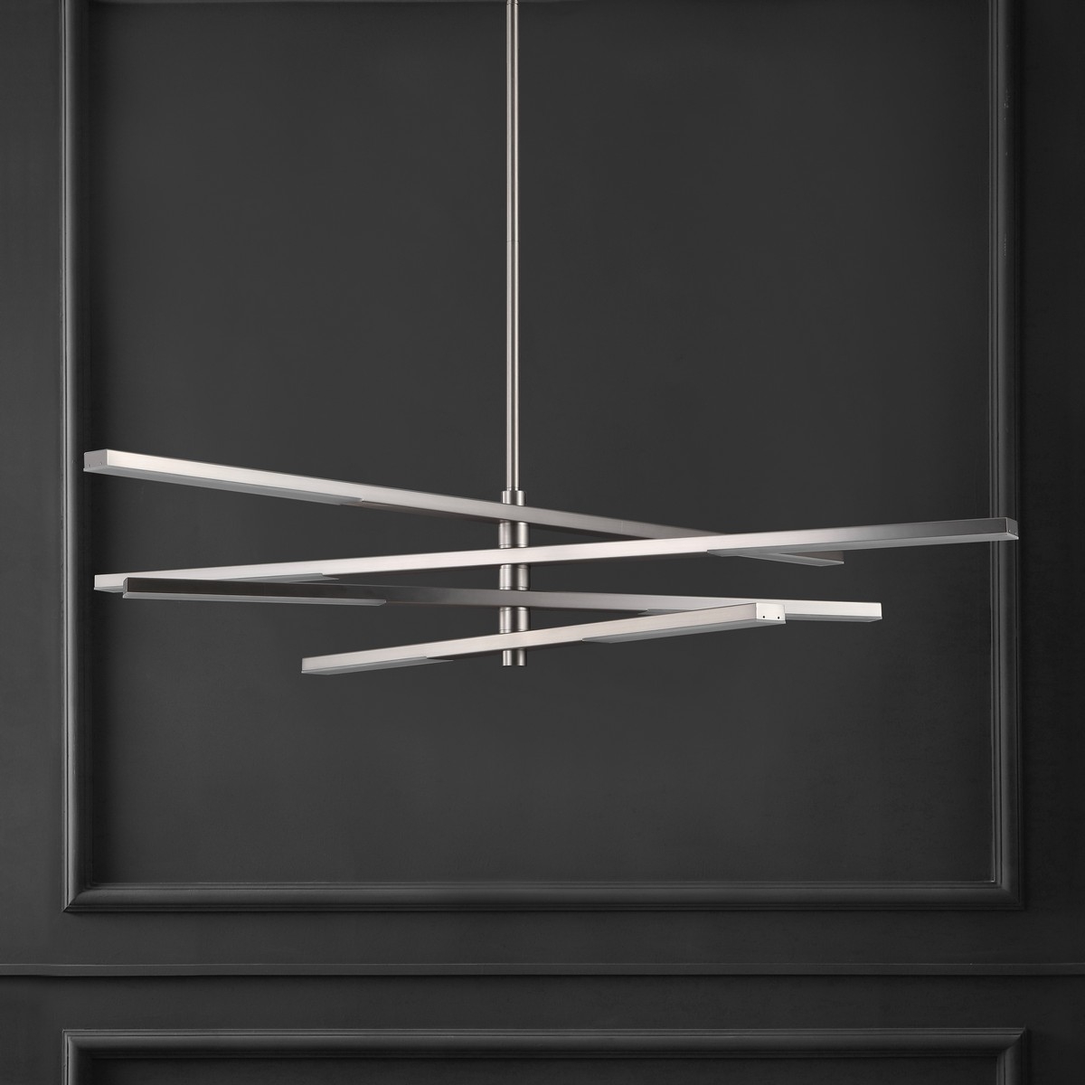 Safavieh Couture Oswalt Metal Chandelier - Nickle - Image 2