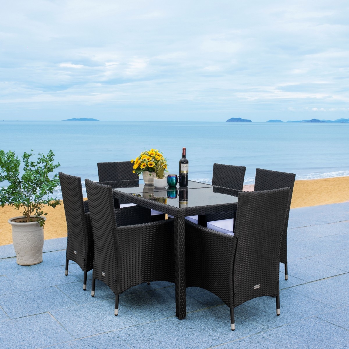 Jolin Dining Set - Black/White - Safavieh - Image 5