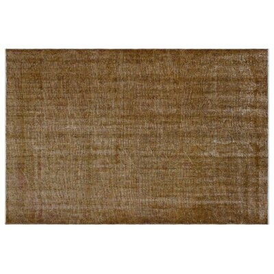 One-of-a-Kind Emjay Hand-Knotted 1960s Turkish Brown 5'4'' x 7'10'' Area Rug - Image 0