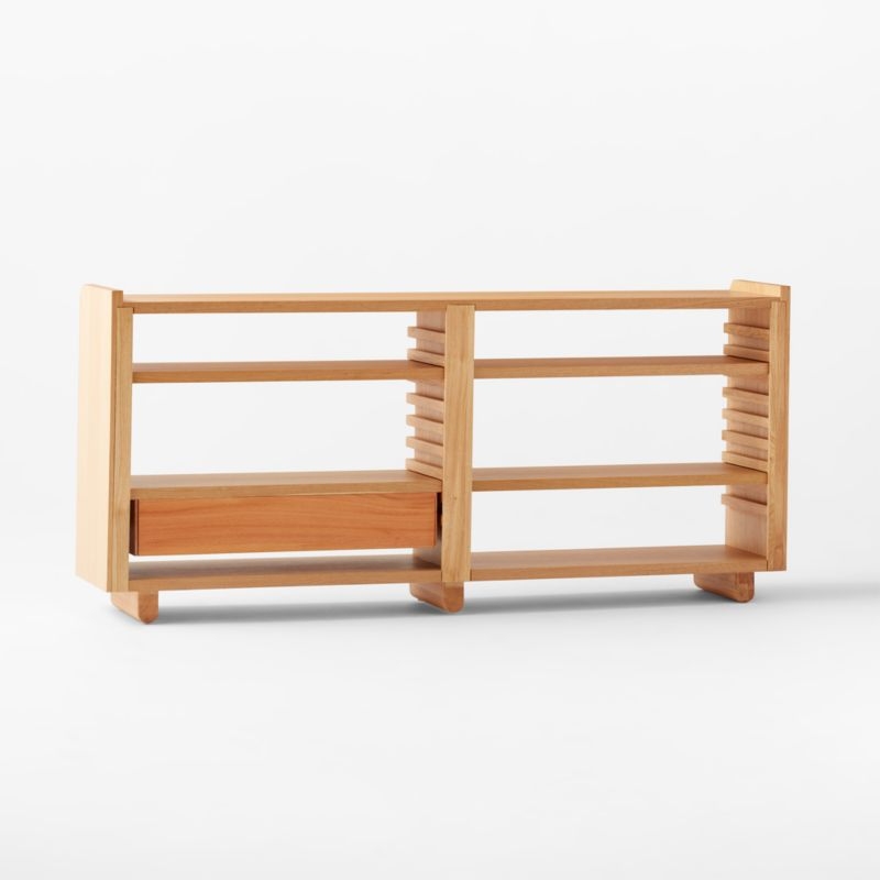 Ventura White Oak Low Bookcase - Image 6