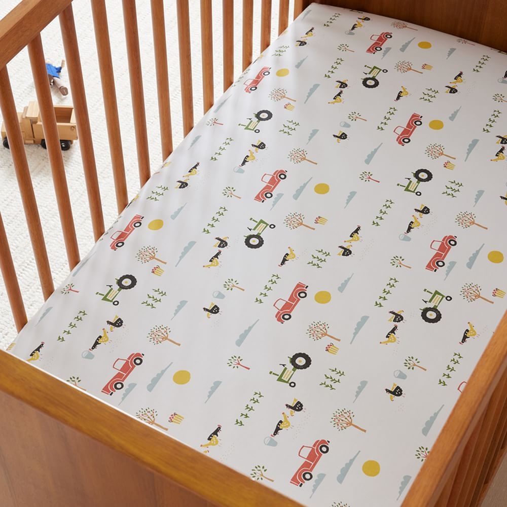 Old Truck Farm Crib Sheet, WE Kids - Image 0