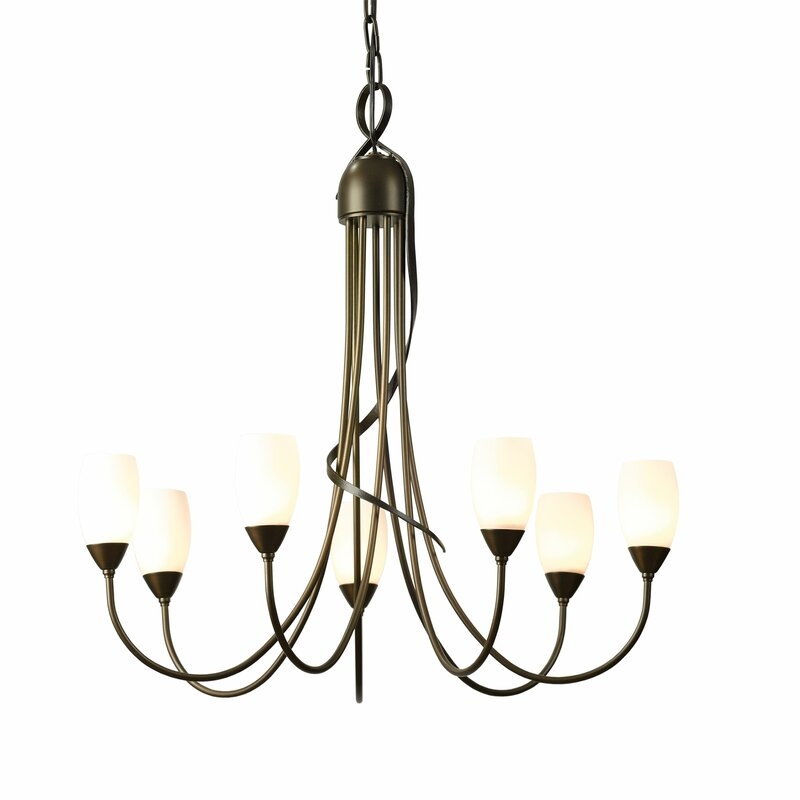 Hubbardton Forge Flora 7 - Light Shaded Classic/Traditional Chandelier - Image 0