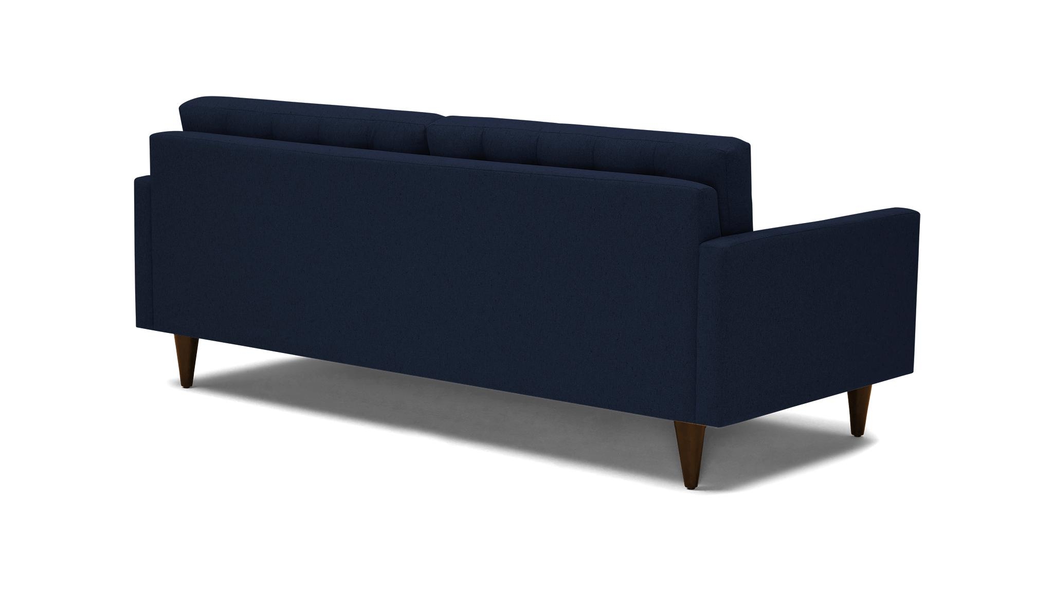 Blue Eliot Mid Century Modern Sofa - Bentley Indigo - Mocha - Image 3