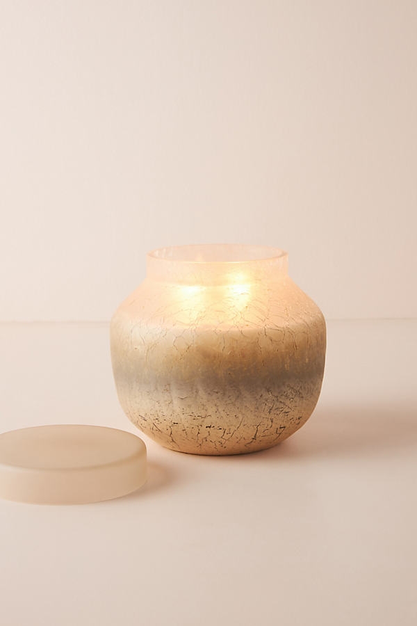 Strata Glass Candle, Eucalyptus & Cedar - Image 0