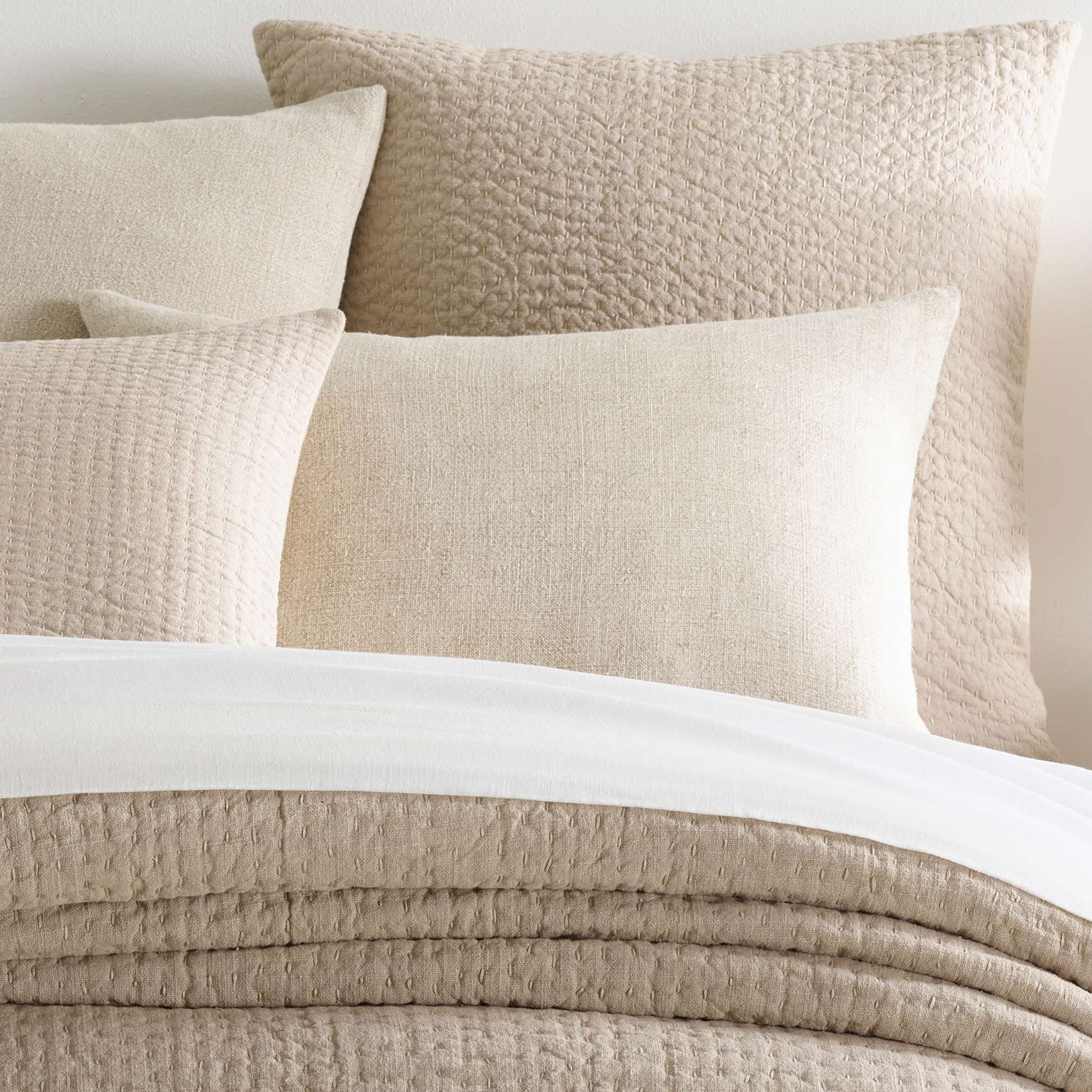 Linen Chenille Natural sham - Image 0