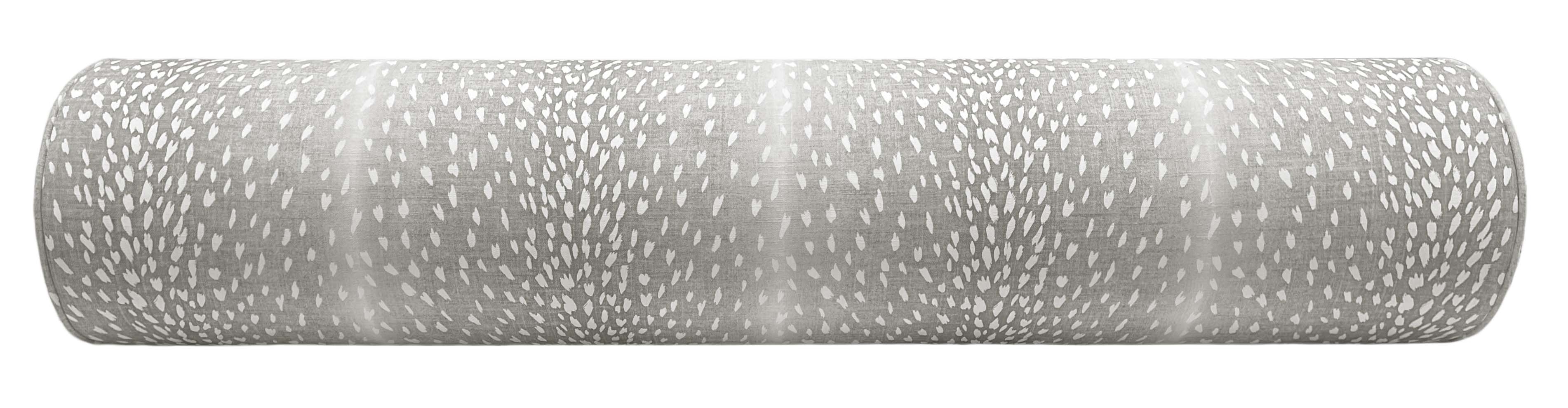 THE BOLSTER :: ANTELOPE LINEN PRINT // GREY - TWIN XL // 9" X 30" - Image 2