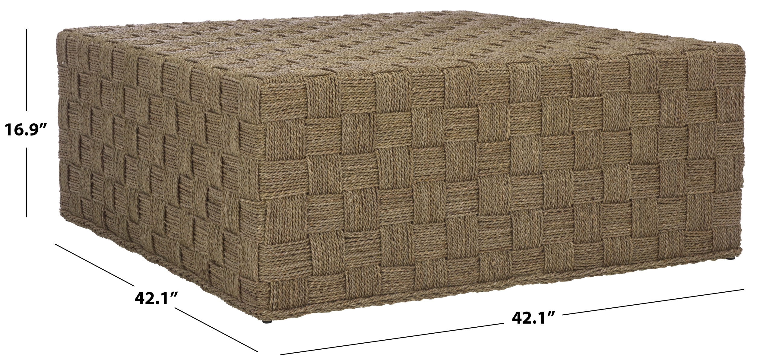 Norabelle Seagrass Coffee Table - Natural - Image 5
