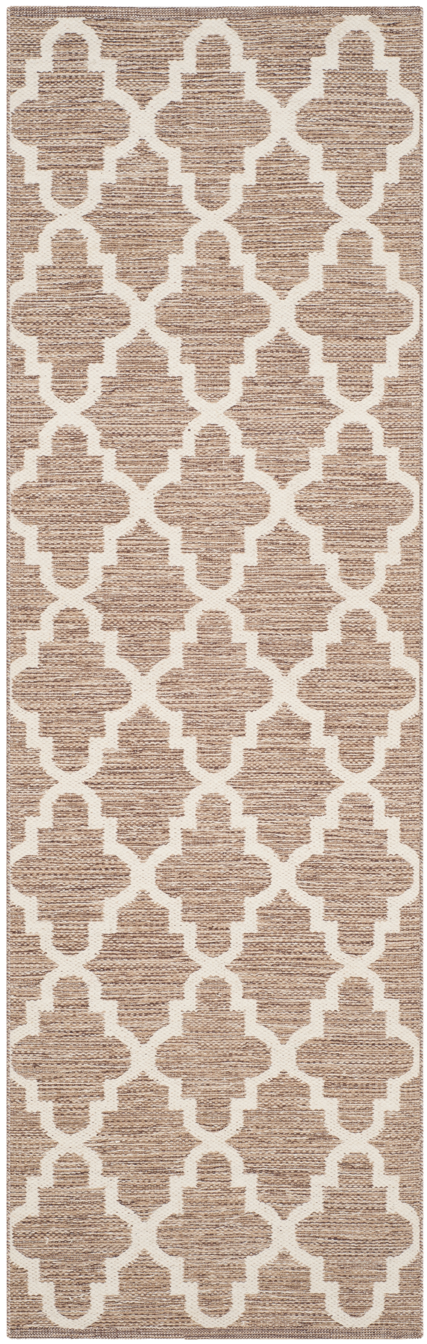 Arlo Home Hand Woven Area Rug, MTK810E, Beige/Ivory,  2' 3" X 7' - Image 0