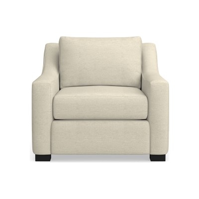 Ghent Slope Arm Club Chair, Standard Cushion, Performance Sail Cloth, Sailor, Ebony Leg - Image 0