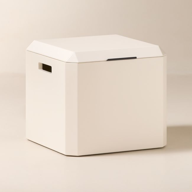 Marcel White Storage Trunk Small - Image 0