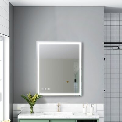 Modern Frameless Lighted Bathroom Mirror With Dimmable And Anti-Fog - Image 0